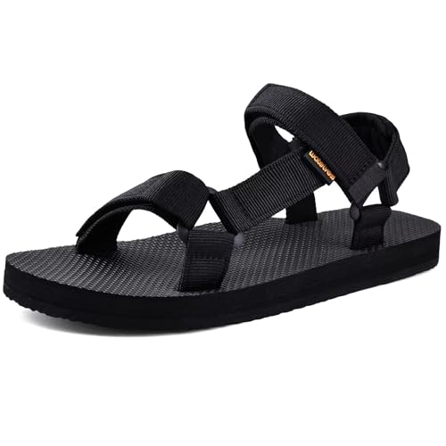 Image of WateLves Womens-Sport-Sandals Hiking Sandals with-Arch-Support Webbing-Outdoor-Beach-Water-Sandals for Travel-Walking-Trekking-Camping