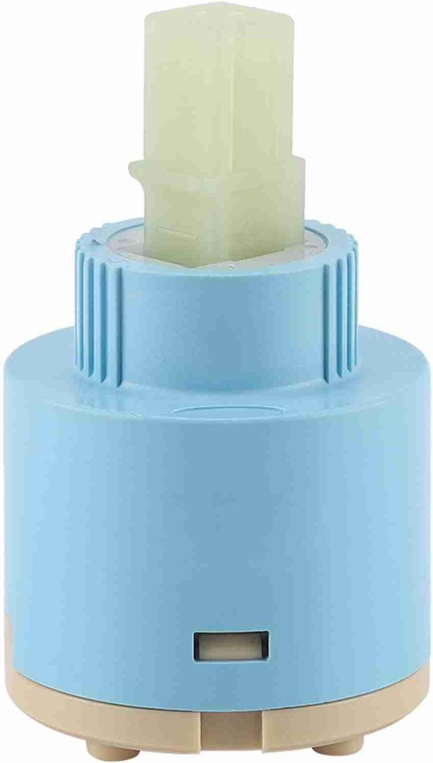 Ceramic Disc, 35mm 40mm Quarter Turn Replacement Faucet Valve with ABS Material and Ceramic Sheet, for Kitchen Bathroom Sink Tap (40mm diameter)