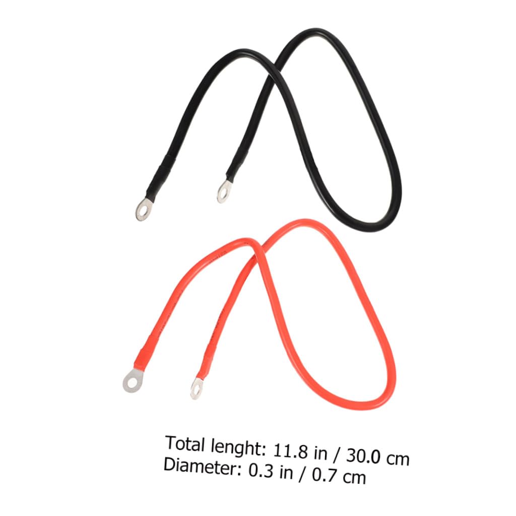 Zerodeko Flexible Battery Inverter Cables High Temp Flame Retardant Car Boat Rv Cable Black Red