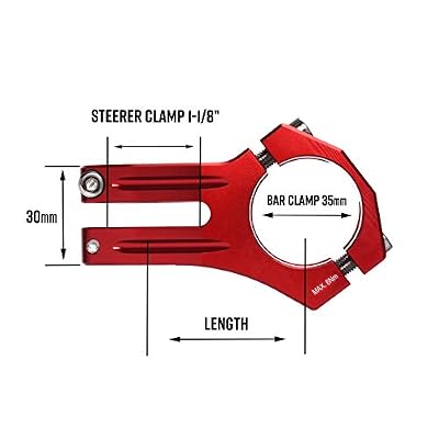 Funn Funnduro MTB Stem with 35mm Bar Clamp - The Ultimate Ultralight and Tough Alloy Bicycle Stem for Mountain Bike and BMX Bike