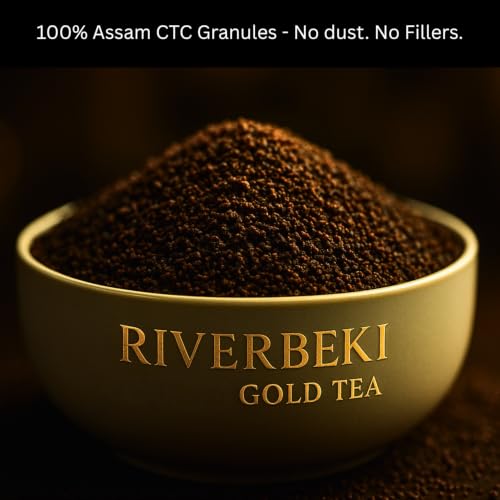 Image of RIVERBEKI Gold Premium Assam CTC Tea 1Kg | Export Quality Second Flush Black Tea for Strong, Authentic Chai