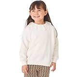 [ever closet] スウェットトレーナー キッズ 子供 女の子 男の子 秋 冬 長袖 トップス [ オフホワイト 130 ] 丸首 無地 綿 秋服 冬服 通園 通学 子供服 キッズ服 エバークローゼット