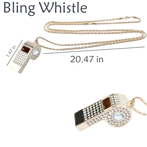 Silbato metálico con llavero blanco para entrenadores miniatura 3