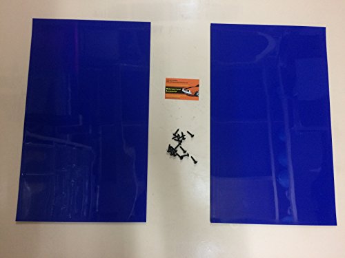 Rally guardabarros azul 500 mm x 300 mm 3 mm PVC - Guardabarros Par - MSA Rally guardabarros Cover