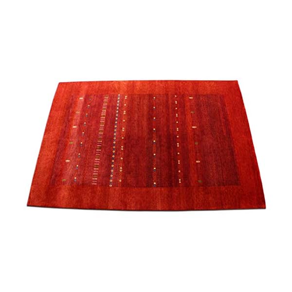 Womens Weaver Made by Gabbeh Loribaft 200x300cm & 250x300 Orient Teppich Traditional Red/Rot Handknotted Indien Design… – Bild 3