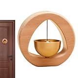 Generisch Magnetische Türklingel – Messing Holz 3.03x0.98x2.95 In | Dekoratives Ladenbesitzer Glöckchen | Türöffnungsglocke Zum Geschäft Wohnheim Haus Eingang Wand Shop Kleiderschrank
