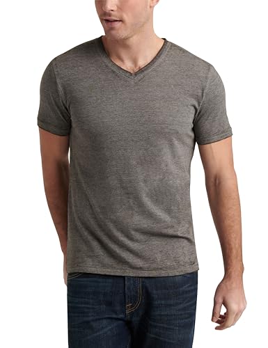 Lucky Brand Men's Venice Burnout V Neck Tee