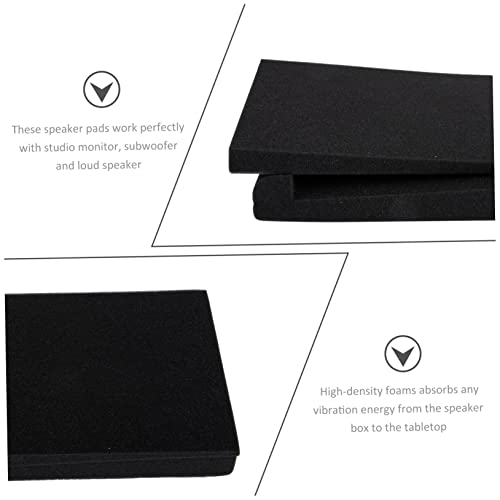 ibasenice 4 piezas Almohadillas de aislamiento para monitores de estudio profesionales tapetes de amortiguación de sonido pads acústicos miniatura 5