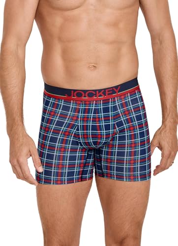 Image of Jockey Men's Underwear True Style 6 inch Boxer Brief - 3 Pack