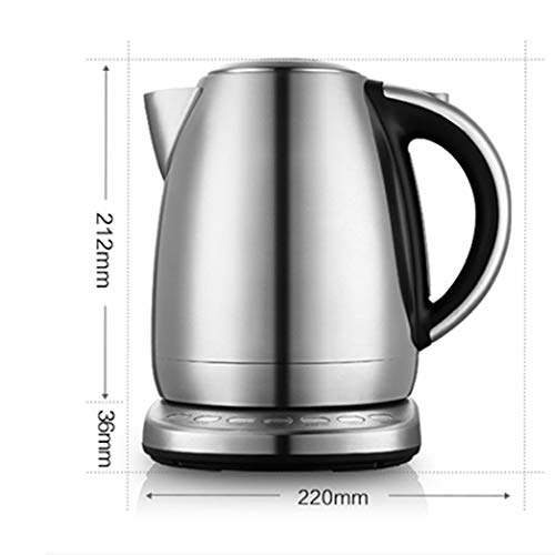 GFDFD 1.7L Wasserkocher Edelstahl 2200W Haushaltsküche Schnellheizung Kochende Teekanne mit temperaturbereinigtem… – Bild 3