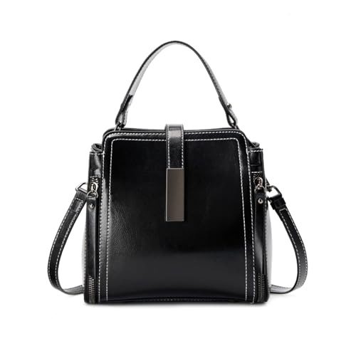 Sac à main en cuir véritable élégant avec ses bretelles réglables