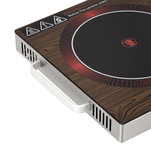 Image of Krypton Digital Infrared Cooker, Single Cooking Hob, Burner With Adjustable Temperature, Energy Saving | 2000W, KNIC6024 Brown /2 Years Warranty