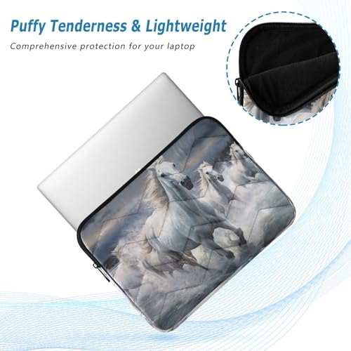 Funda para portátil 13-14 pulgadas Running White Horses miniatura 5