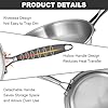 EWFEN Tri-Ply Stainless Steel Frying Pans Set, 8”/10”/12” Cooking pans, PFOA&PTFE Free Skillet, Induction Cooking Pan, Dishwasher and Oven Safe, Fast & Even Heat, Heavy Duty and Detachable Handle #5