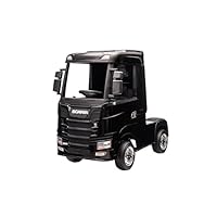 Gymax Camion-Benne Électrique Pour Enfants 24V 2 Places Avec T L Commande Noir