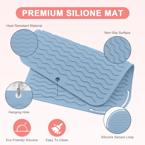 Plus-Size-Silicone-Heat-Resistant-Mat-Portable-Travel-Hot-Tools-Pad-Cover-for-Curling-Iron-Flat-Iron-Hair-Straightener-and-Other-Hair-Styling-Tools120-x-90