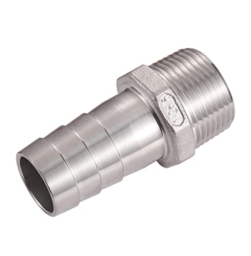 Happyreise Stainless Steel Hose Barb Fitting,1 Inch Hose Barb To 1 Inch Male Npt thumb #2