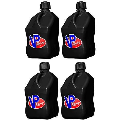 VP Racing 3582 Black Utility Jug, 5 Gallon (4 Pack)