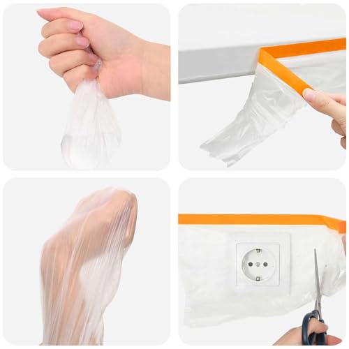 Tapis de protection avec bande adhésive pour éviter les taches de peinture sur vos sols