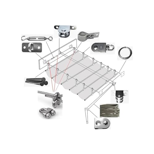 Kit d'auvent de rechange rétractable premium pour aménagement extérieur - 7