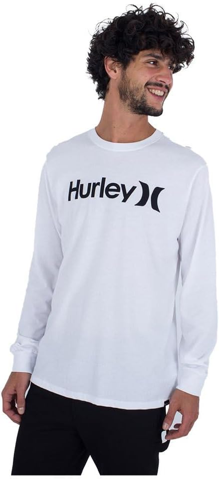 Hurley One & Only Solid Long Sleeve Tee White MD