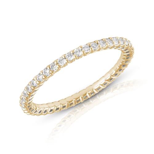 Amazon Essentials IGI Certified Lab Grown Diamond Eternity Band i...