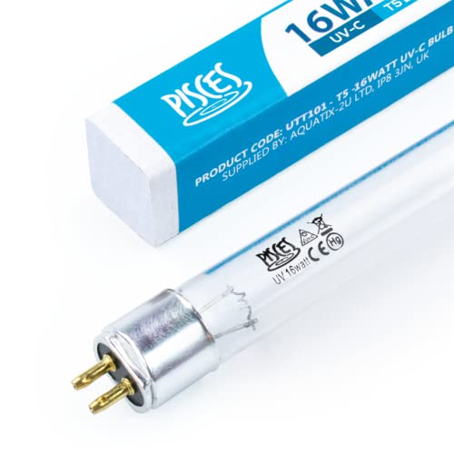Image of Pisces 16w Watt Replacement UV T5 Pond Bulb Spare 303mm UVC Lamp for Filter