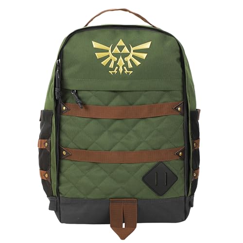 Bioworld The Legend Of Zelda Hyrule Crest 17 Green adult Backpack
