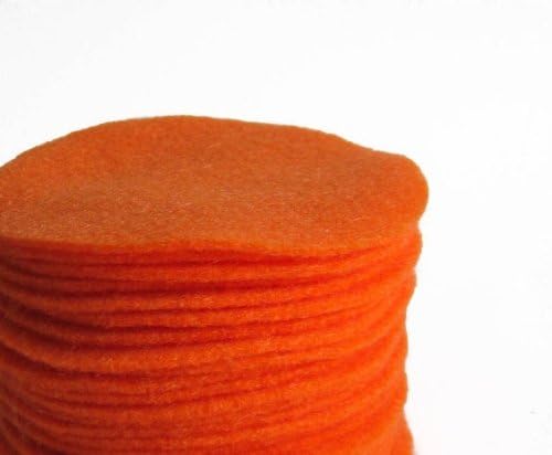 Nakpunar 8 inches Orange Felt Circles - 30 Pieces