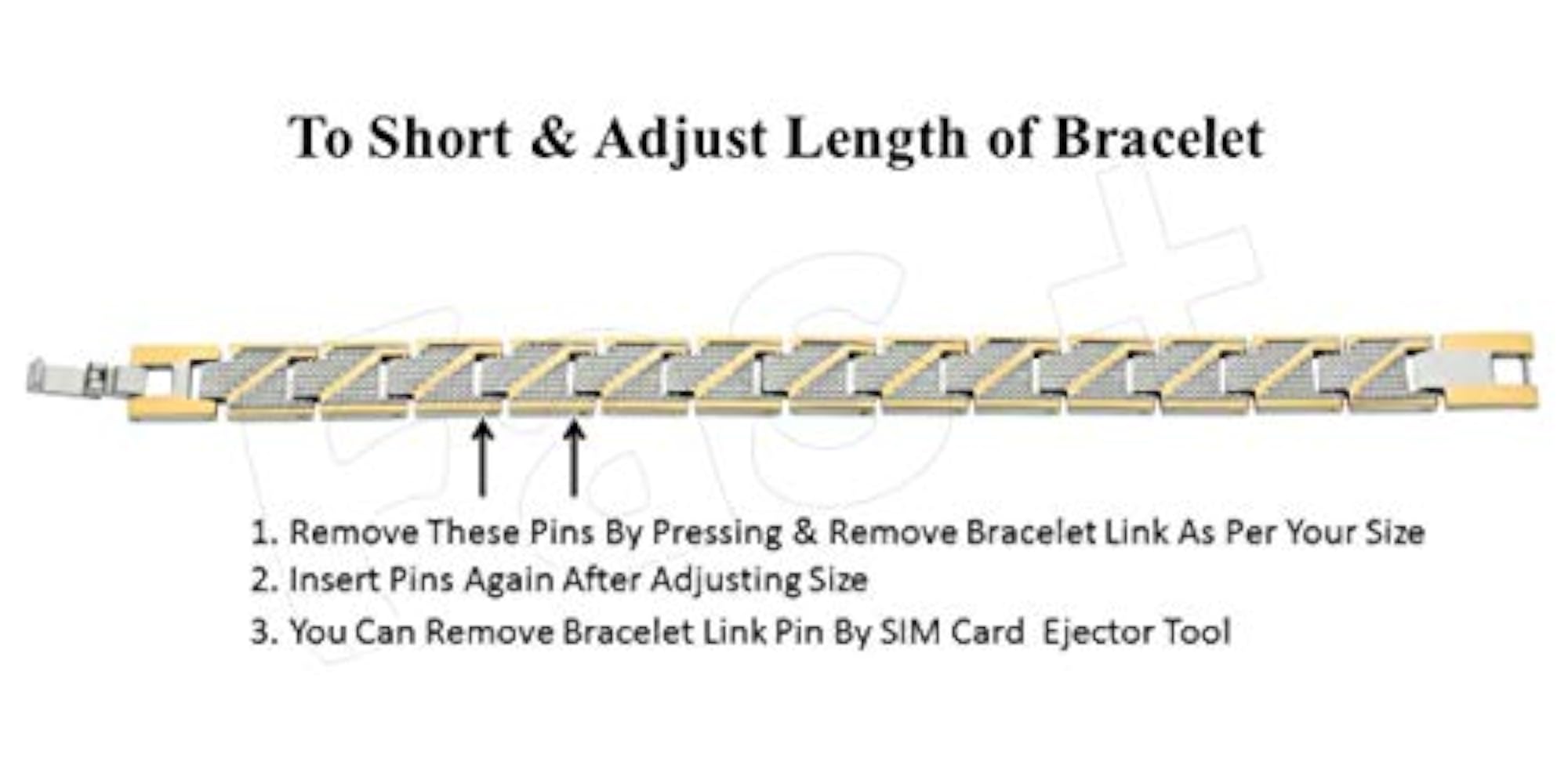 Brass Adjustable Gold & Silver Chrome Plated Bracelet