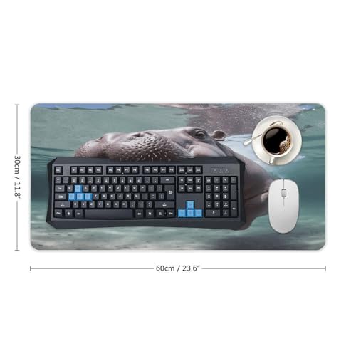 Diving Hippo Desk Pad con base de goma antideslizante miniatura 2