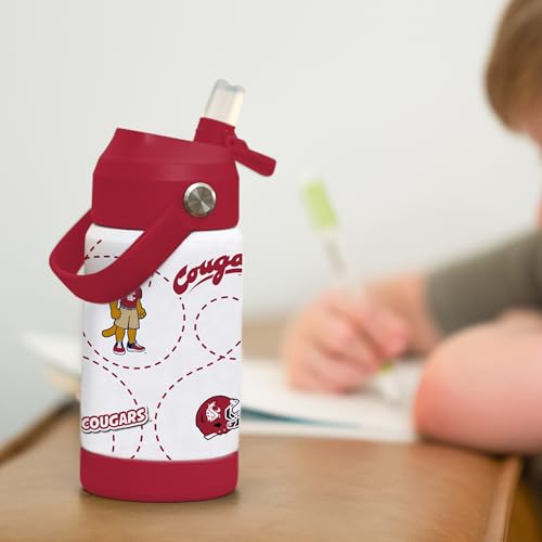 Image of Logo Brands NCAA Mascot Stainless-Steel Kids Bottle -Soft Silicone Mouthpiece, Easy To Carry, Kid-Friendly Design- Great For School & On-The-Go