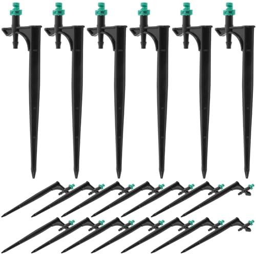 BESTonZON 20個 ガーデン用スプリンクラースプレーノズル 可能噴霧量 方向自在転 雨よけ果樹園芝生灌漑用水やり器