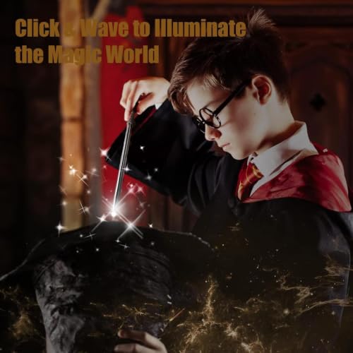 Image of Magic Wand for Kids Cosplay - New Designed Magical Wand with Music Box for Potterheads - Birthday Christmas Combo (Dumbledore Wand and SG)
