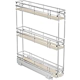 ROOMTEC 3-Tier Pull Out Cabinet Organizer Spice Rack for Narrow Cabinet 5