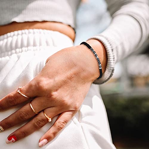 JoycuFF Inspirational Morse Code Bracelets Motivational Courage Birthday Thanksgiving Day Christmas Gifts for Women Teen Girls Friend Wrap Strand Beaded Jewelry Bracelet for Her2