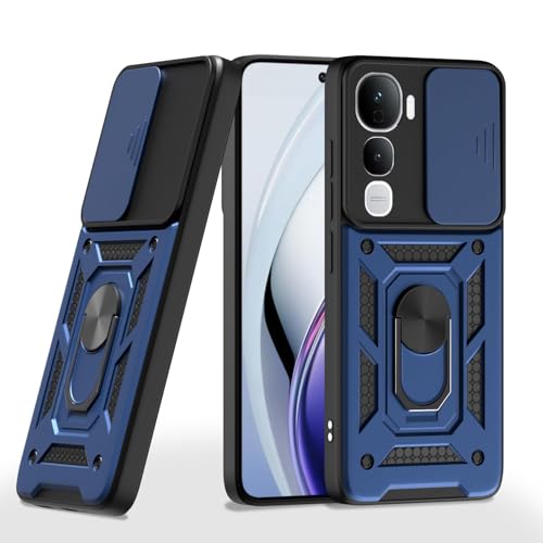 Image of AIBEX Back Cover for Vivo Y400 Pro 5G | D10 Tough Armor Case | Sliding Camera Shield | 360 Protection | Kickstand Ring Holder | Military-Grade Bumper Case