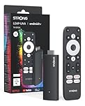 STRONG Leap-UNA Stick De Streaming Box Android TV, Wi-FI, Chromecast Intégré, Box TV Android 11, Assistant Google, HDR10+, Google Play, Netflix, Youtube