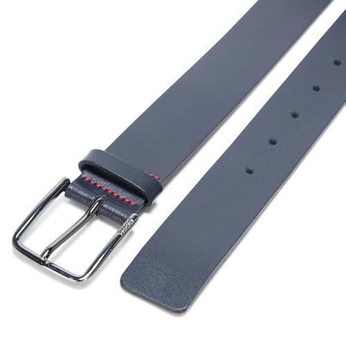 HUGO mens Thin Buckle Smooth Leather Belt4