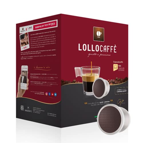 200 Capsule Lollo Compatibili Uno System Miscela Argento Espresso