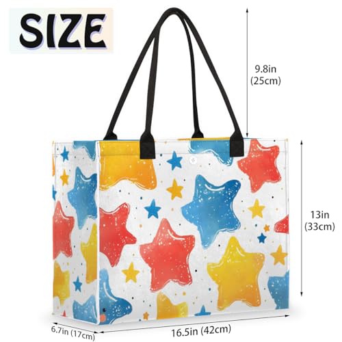 Jelly Stars Tote Bag for Women Large Beach Bag Reusable Tote Bags for Work Travel Beach Shopping2