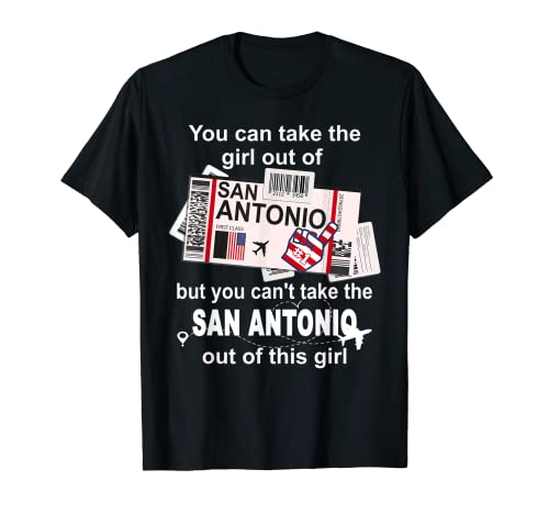San Antonio Boarding Pass - San Antonio Girl T-Shirt