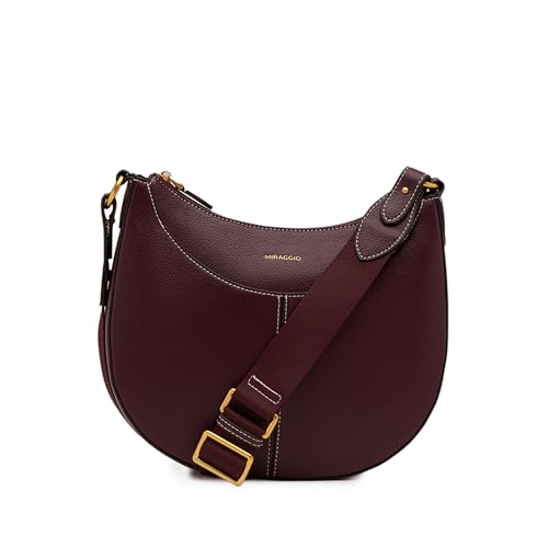 Image of Miraggio Tru Hobo Bag | Women Shoulder Bag For Casual Day Look & Travel | Gift Items For Women | Solid Hobo Bags With Adjustable Statement Strap