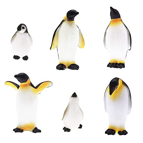 MAOMIA 6 Pcs Cute Ocean Animal Penguin Model for...