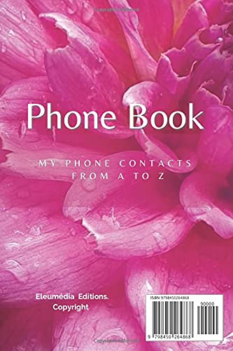 Phone Book: PHB-0057-EN-69 - Telephone Book with Alphabet index (names and numbers : Phone/Mobile) image 3