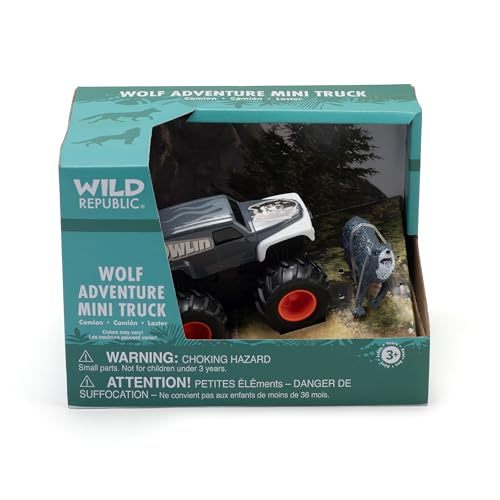 Wild Republic Wolf and Truck, Adventure Gifts for Kids,...