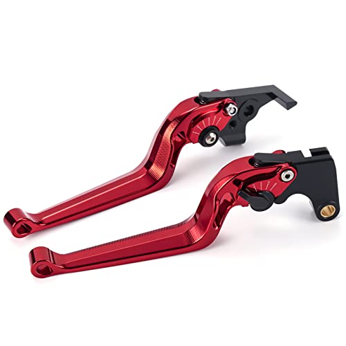 Para Yamaha FZ1 FAZER 2006-2015 Palanca de Freno y Embrague de Moto Regulable Aluminio Accesorios para Motocicletas Rojo Cover