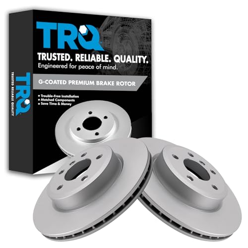 TRQ Front Brake Rotors Set for 2004-2010 BMW X3