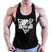 Cabeen Uomo Canotta Bodybuilding Tank Top Canottiera Palestra Stringer Cotone
