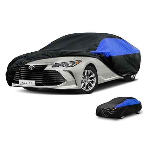 Toyota Car Cover Custom Fit Toyota Avalon Waterproof All Weather, Lightweight Full Exterior Cover for Automobiles Outdoor Sun UV Rain Dust Snow Wind P